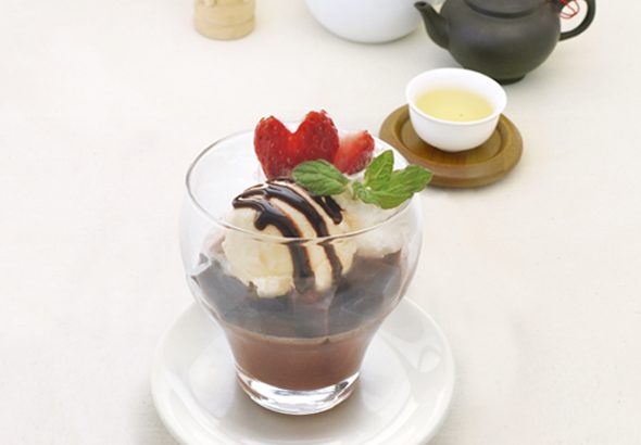 プーアールチョコレートのパンナコッ　イメージ